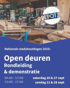 Depot24 opent deuren tijdens de Nationale Stadshoutdagen @ Depot24 / GOUDasfalt